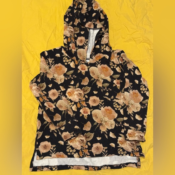 Jax & Lennon Other - Floral Kids Hoodie - Black and Tan